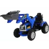 LEAN CARS Electric Ride On Tractor with Bucket Excavator Blue