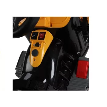 LEAN CARS Electric Ride On Tractor with Bucket Excavator Orange