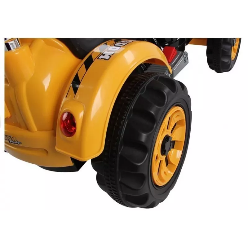 LEAN CARS Electric Ride On Tractor with Bucket Excavator Orange