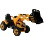 LEAN CARS Electric Ride On Tractor with Bucket Excavator Orange