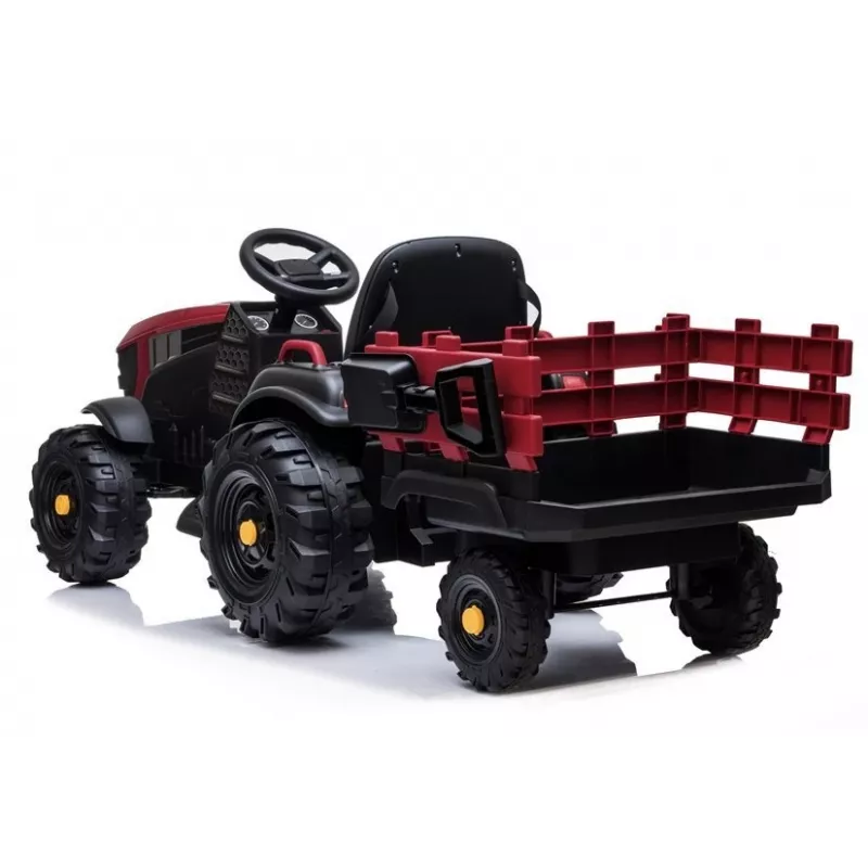 LEAN CARS Electric Ride On Tractor with Trailer BDM0925 Red