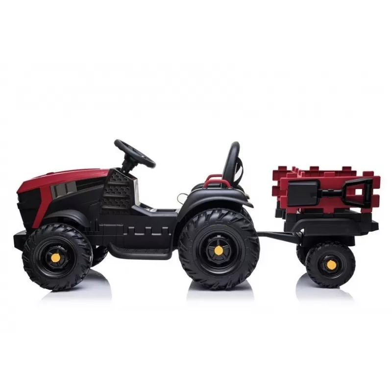 LEAN CARS Electric Ride On Tractor with Trailer BDM0925 Red