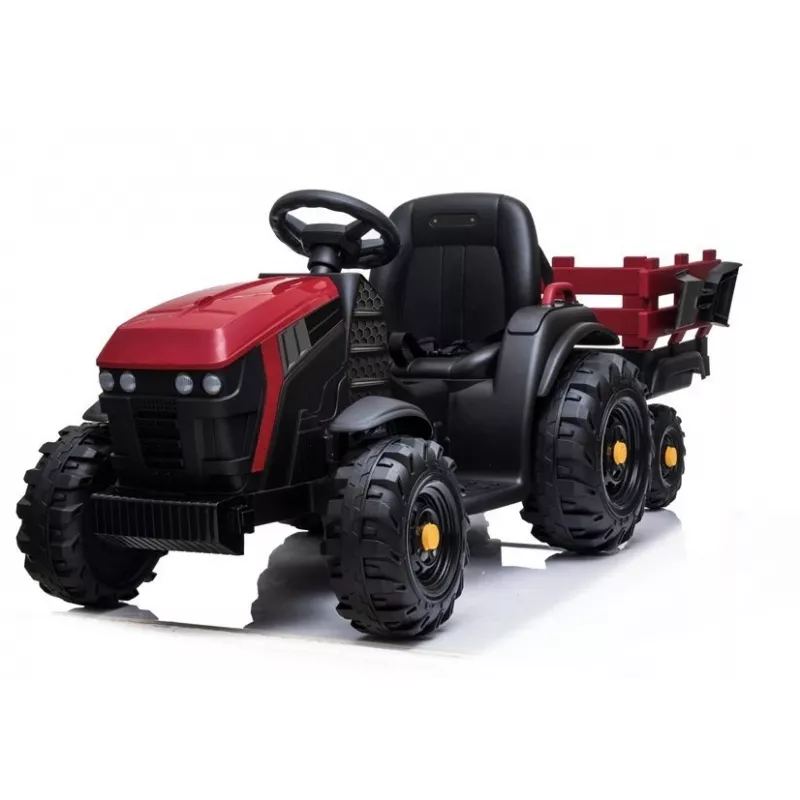LEAN CARS Electric Ride On Tractor with Trailer BDM0925 Red