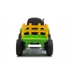LEAN CARS Electric Ride-On Tractor with Trailer XMX611 LED Lights Green