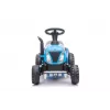 LEAN CARS Electric Tractor with Trailer A009 Blue - 12V Ride-On, 2x35W, Remote Control