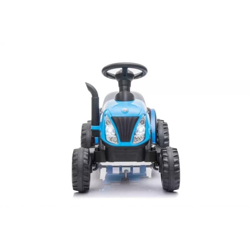 LEAN CARS Electric Tractor with Trailer A009 Blue - 12V Ride-On, 2x35W, Remote Control