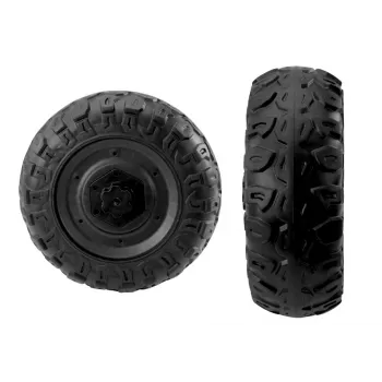 LEAN CARS EVA Wheel A032 - 10 Inch Solid Foam Replacement Wheel for Stroller/Pram, 45mm Width, Black