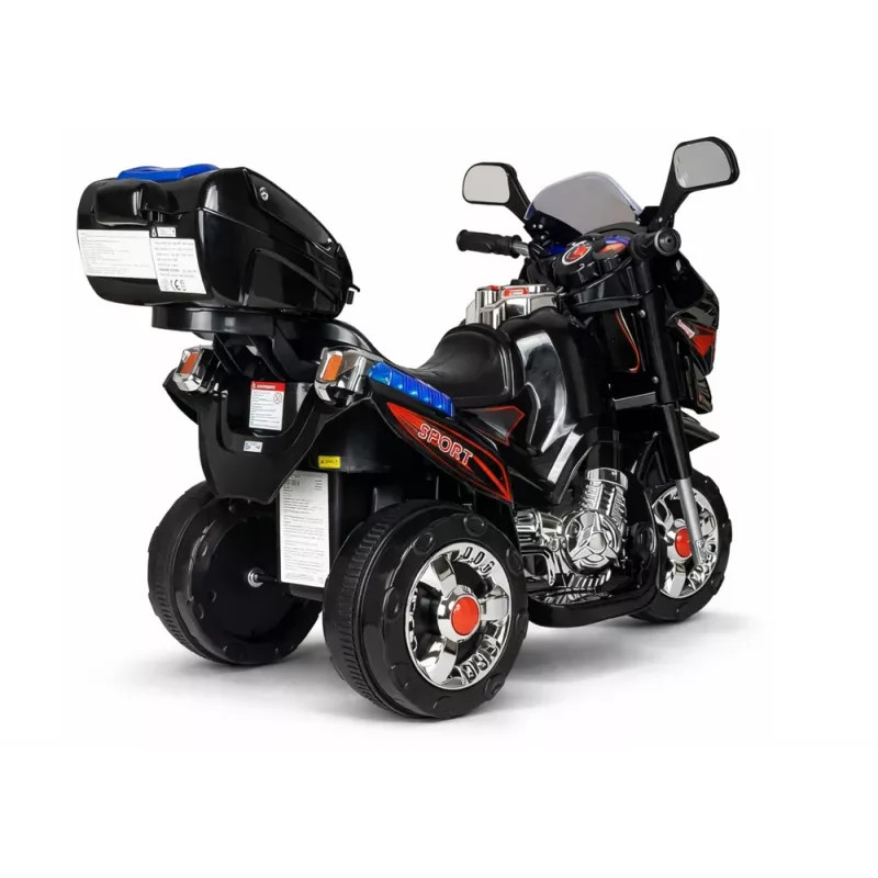 LEAN CARS HC8051 Black Electric Ride On Motorcycle