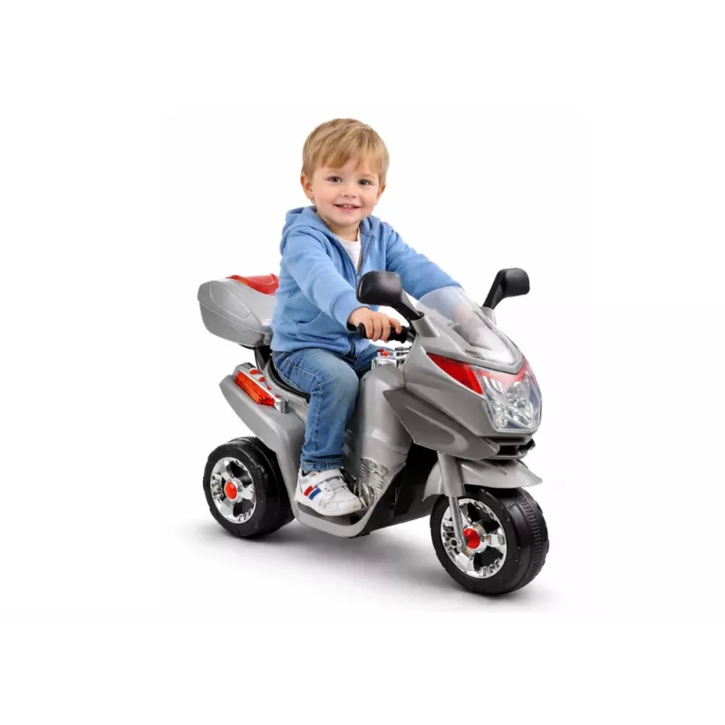 LEAN CARS HC8051 Grey Electric Ride On Motorcycle