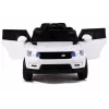 LEAN CARS HL1638 Electric Ride On Car for Kids - White, 12V Battery Powered, Parent Remote Control, MP3, LED Lights, EVA Wheels
