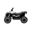 LEAN CARS HL568 White Kids Electric Ride-On Quad Bike – 12V 2x35W, EVA Wheels, LED Lights, MP3/USB/AUX (Model 13558)