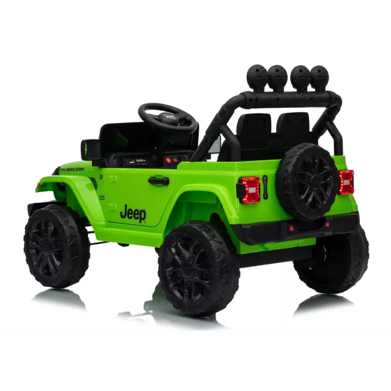 LEAN CARS Jeep Rubicon DK-JWR558 24V Green Battery-Powered Ride-On Vehicle