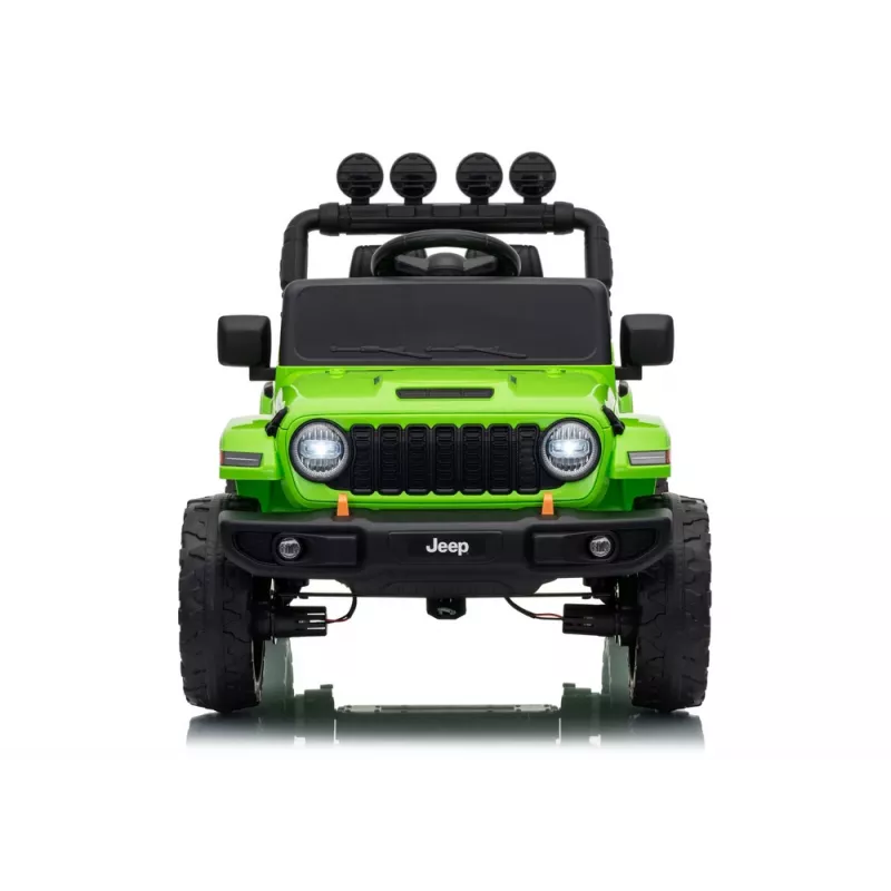 LEAN CARS Jeep Rubicon DK-JWR558 24V Green Battery-Powered Ride-On Vehicle