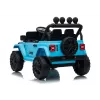 LEAN CARS Jeep Rubicon DK-JWR558 24V Light Blue Battery-Powered Ride-On Vehicle with Parental Remote Control