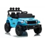 LEAN CARS Jeep Rubicon DK-JWR558 24V Light Blue Battery-Powered Ride-On Vehicle with Parental Remote Control