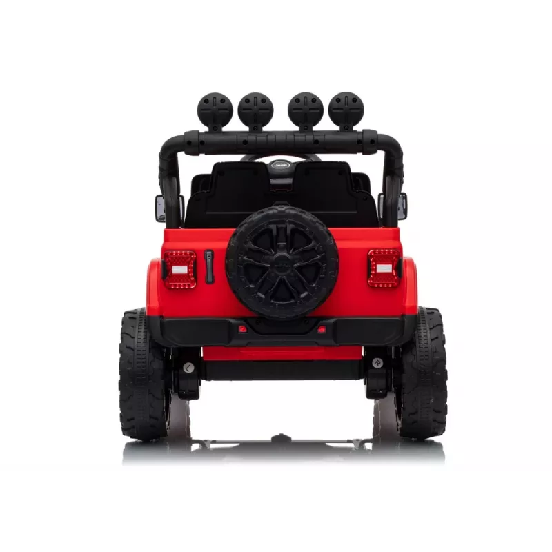 LEAN CARS Jeep Rubicon DK-JWR558 24V Red Battery-Powered Vehicle