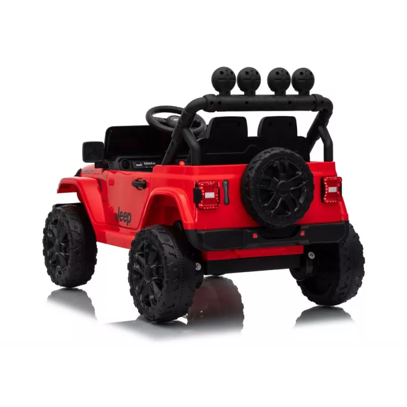 LEAN CARS Jeep Rubicon DK-JWR558 24V Red Battery-Powered Vehicle