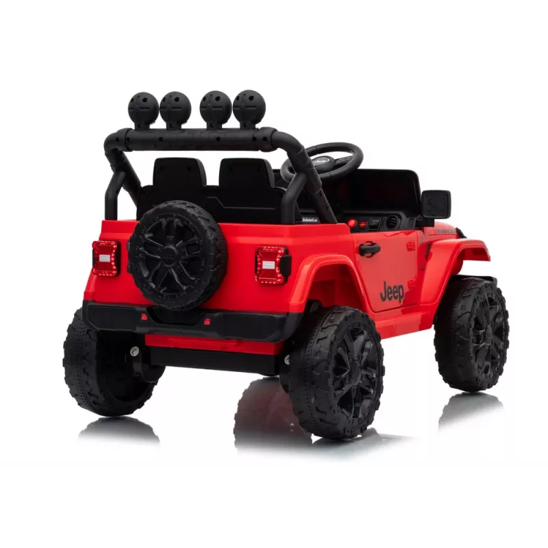 LEAN CARS Jeep Rubicon DK-JWR558 24V Red Battery-Powered Vehicle