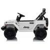 LEAN CARS Jeep Rubicon DK-JWR558 24V White Battery-Powered Ride-On Vehicle for Kids