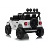 LEAN CARS Jeep Rubicon DK-JWR558 24V White Battery-Powered Ride-On Vehicle for Kids