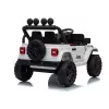 LEAN CARS Jeep Rubicon DK-JWR558 24V White Battery-Powered Ride-On Vehicle for Kids