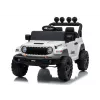 LEAN CARS Jeep Rubicon DK-JWR558 24V White Battery-Powered Ride-On Vehicle for Kids