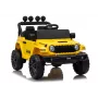 LEAN CARS Jeep Rubicon DK-JWR558 24V Yellow Battery-Powered Ride-On Vehicle with Remote Control