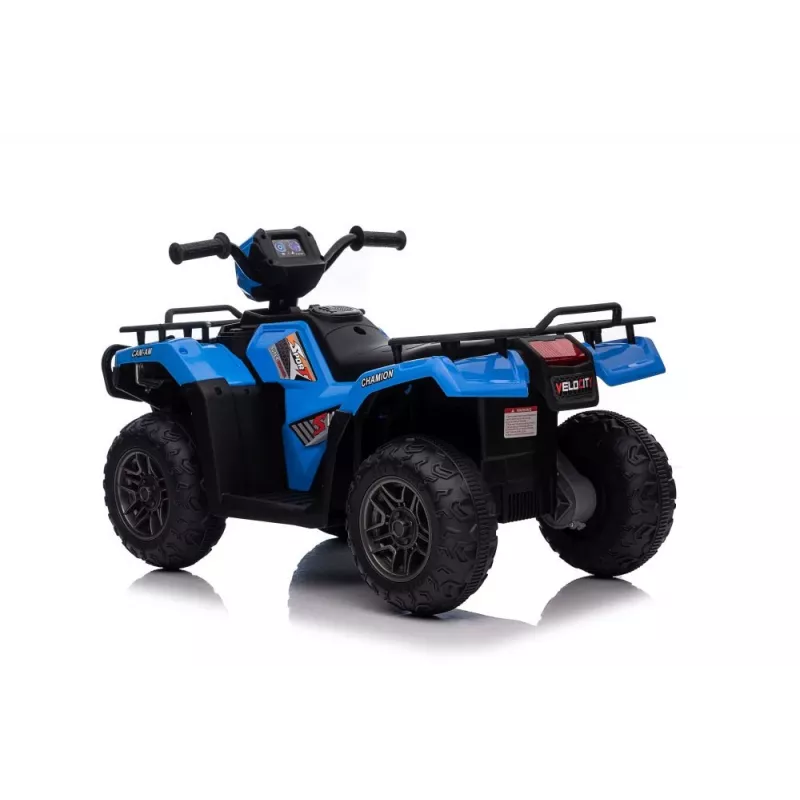 LEAN CARS Kids Electric Quad Bike JC915 Blue – 12V, 2x35W, EVA Wheels