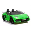 LEAN CARS Lamborghini Aventador SX2028 Electric Ride-On Car for Kids, Green