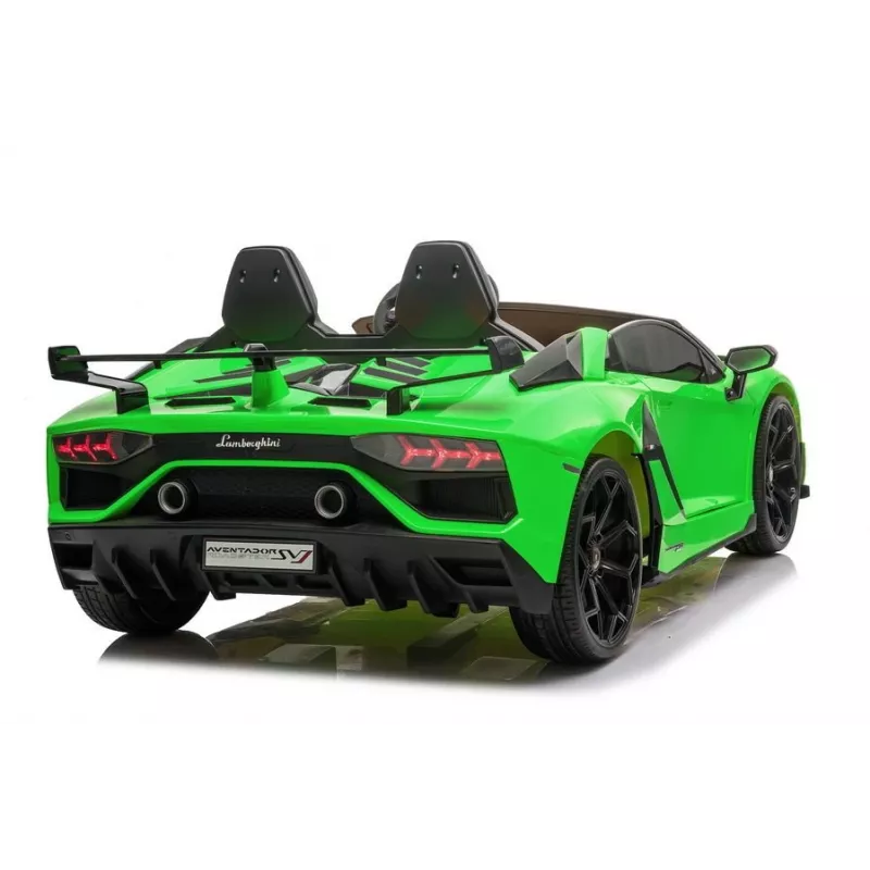 LEAN CARS Lamborghini Aventador SX2028 Electric Ride-On Car for Kids, Green