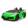 LEAN CARS Lamborghini Aventador SX2028 Electric Ride-On Car for Kids, Green