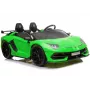 LEAN CARS Lamborghini Aventador SX2028 Electric Ride-On Car for Kids, Green