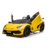 LEAN CARS Lamborghini Aventador SX2028 Electric Ride-On Car for Kids, Yellow