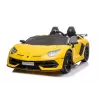 LEAN CARS Lamborghini Aventador SX2028 Electric Ride-On Car for Kids, Yellow