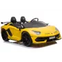 LEAN CARS Lamborghini Aventador SX2028 Electric Ride-On Car for Kids, Yellow