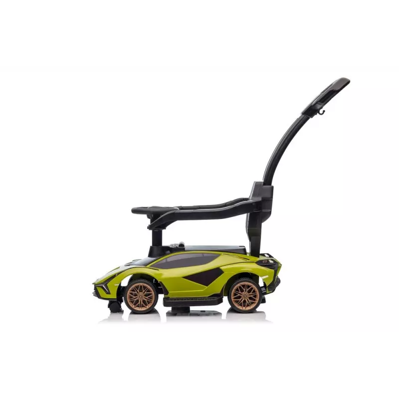 LEAN CARS Lamborghini QLS-996T Ride-On with Pusher, Green