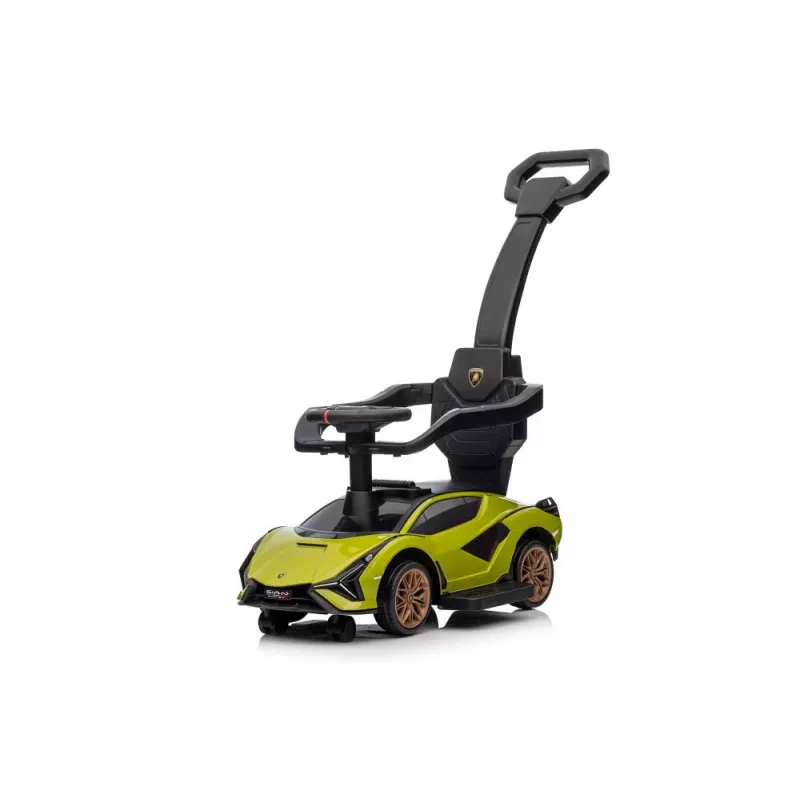 LEAN CARS Lamborghini QLS-996T Ride-On with Pusher, Green