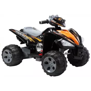 LEAN CARS Medium Quad Black - Electric Ride On Vehicle