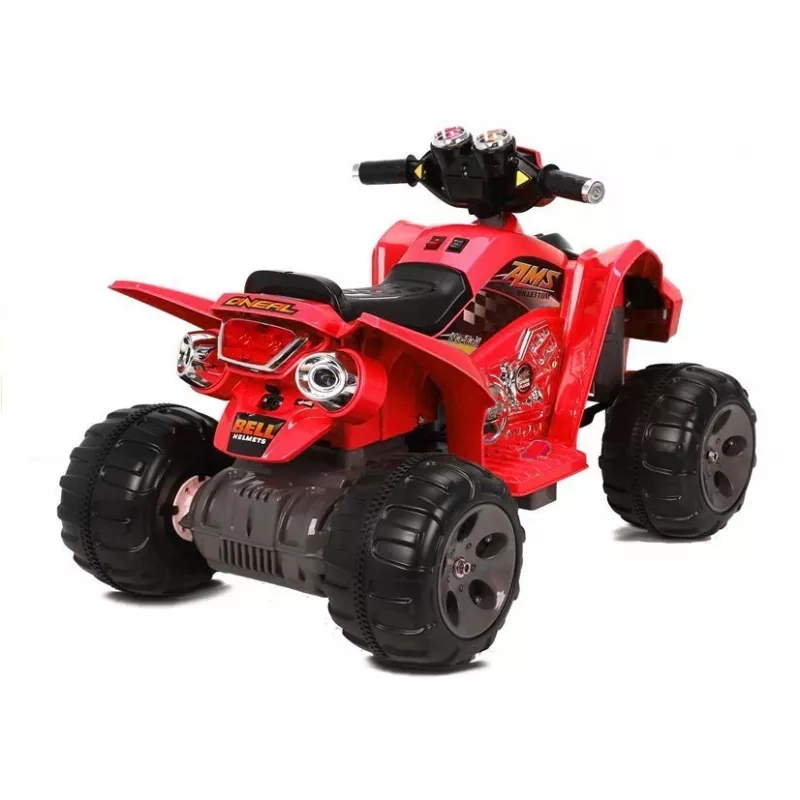 LEAN CARS Medium Quad Red - Electric Ride On Vehicle