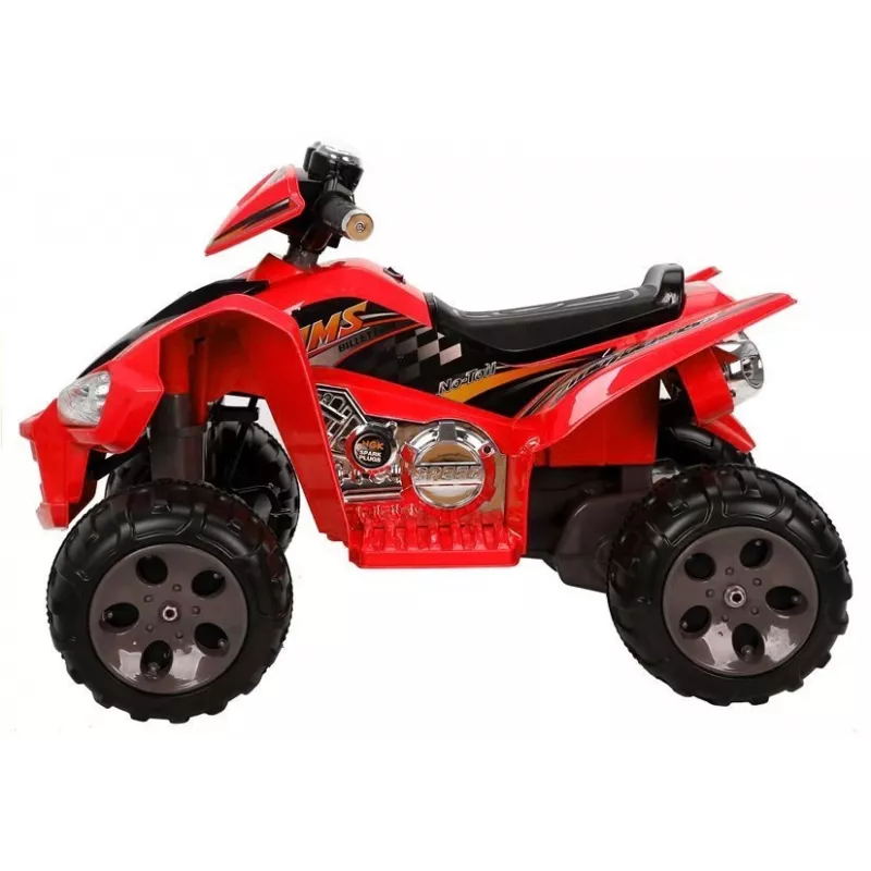 LEAN CARS Medium Quad Red - Electric Ride On Vehicle