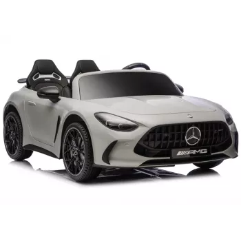 LEAN CARS Mercedes-AMG GT63 DK 24V Light Gray Battery-Powered Ride-On Vehicle