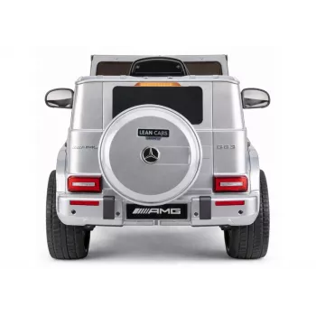 LEAN CARS Mercedes AMG G 63 Silver Painted Battery-Operated Car