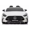 LEAN CARS Mercedes-AMG GT63 24V White Battery-Powered Ride-On Vehicle