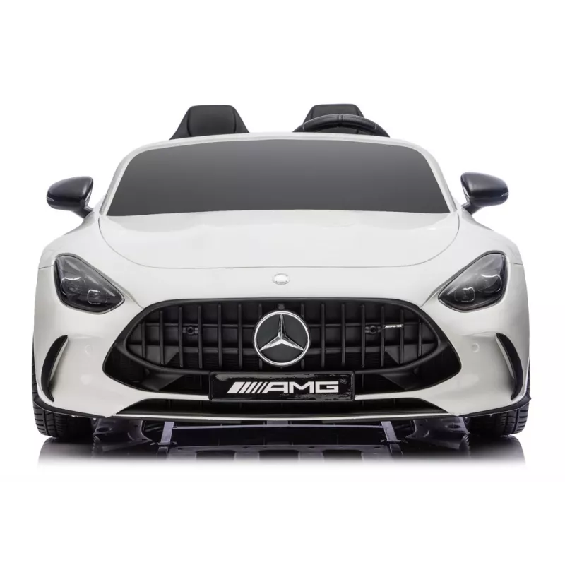 LEAN CARS Mercedes-AMG GT63 24V White Battery-Powered Ride-On Vehicle
