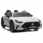 LEAN CARS Mercedes-AMG GT63 24V White Battery-Powered Ride-On Vehicle