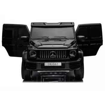 LEAN CARS Mercedes G63 XXL MP4 24V 4x4 Black Ride-On Car with Remote Control