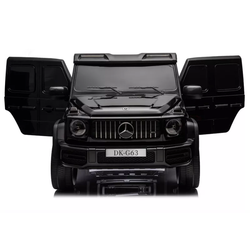 LEAN CARS Mercedes G63 XXL MP4 24V 4x4 Black Ride-On Car with Remote Control