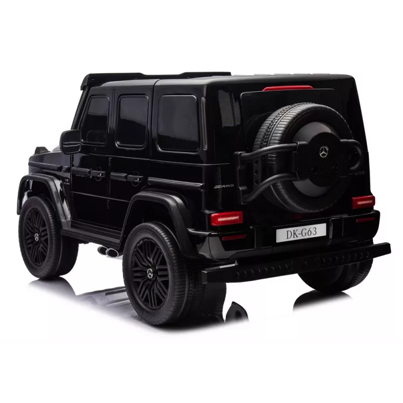 LEAN CARS Mercedes G63 XXL MP4 24V 4x4 Black Ride-On Car with Remote Control