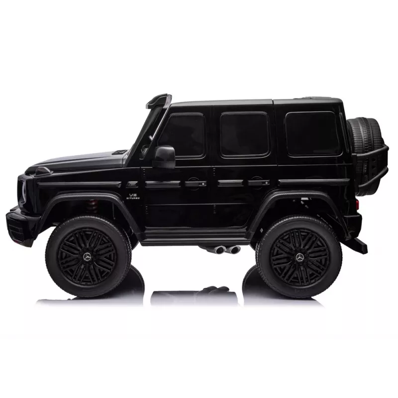 LEAN CARS Mercedes G63 XXL MP4 24V 4x4 Black Ride-On Car with Remote Control