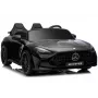 LEAN CARS Mercedes GT63 AMG DK-GT63 24V LCD Battery-Operated Car with Silent Engine Black